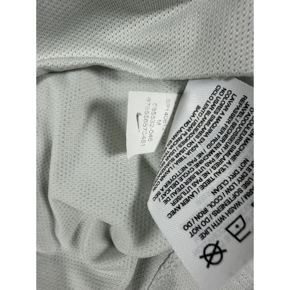 Nike Golf Dri Fit Polo Shirt Mens Medium Red‎ White Stripe Tour Performance - Picture 13 of 16